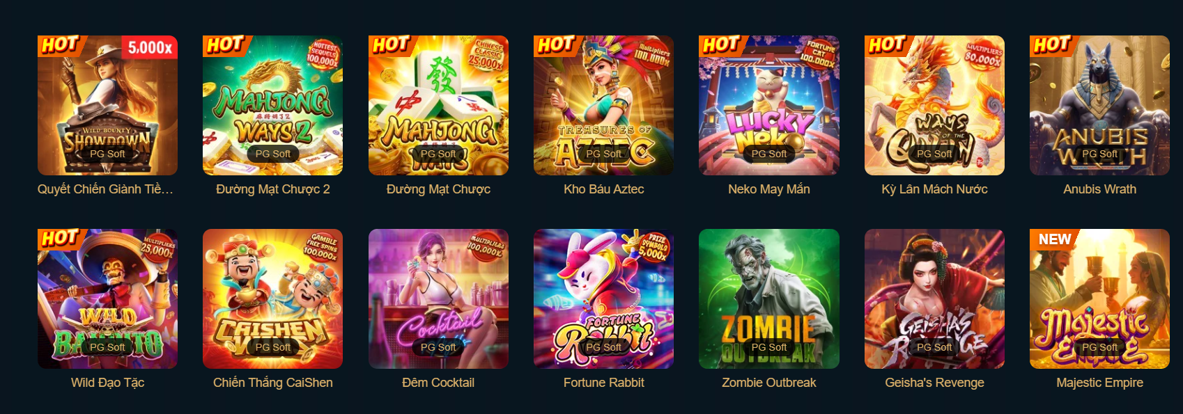 Tại sảnh Nổ Hũ ALO789 hợp tác với khoảng 15 nhà cung cấp mang đến kho trò chơi Slot Game với hơn 200+ thể loại khác nhau lấy chủ đề từ thần thoại cho đến người ngoài hành tinh.